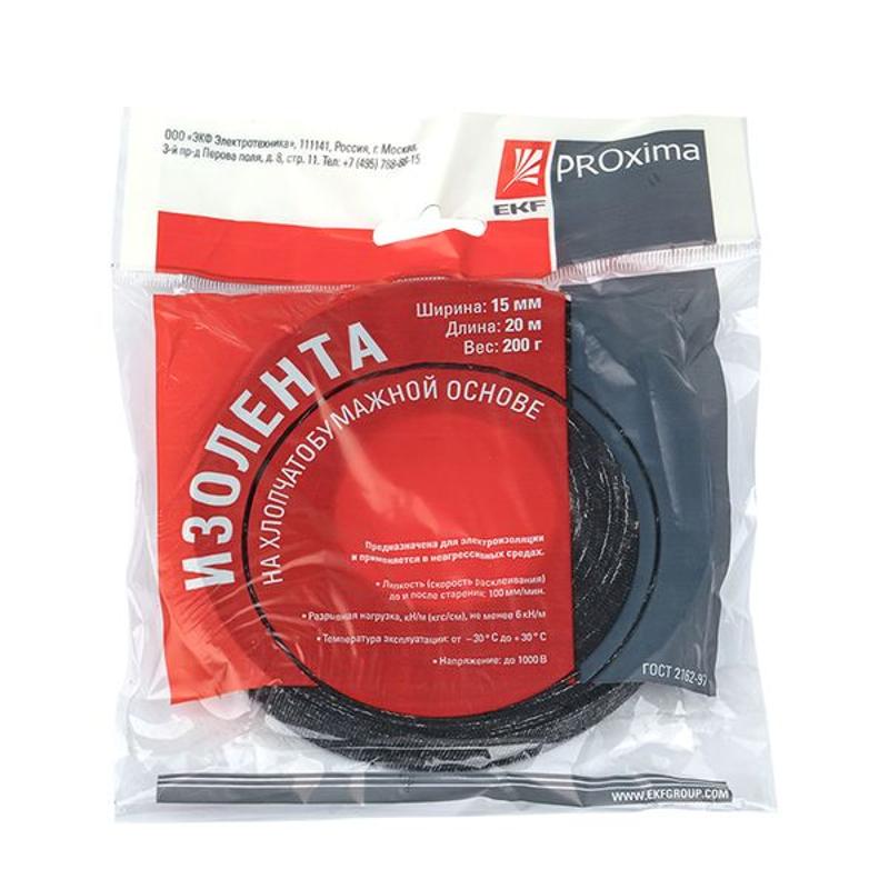 Изолента ХБ 1-ПОЛ 15мм/20м (200г) EKF PROxima | plc-hb-pol1-2 | EKF — миниатюра 4