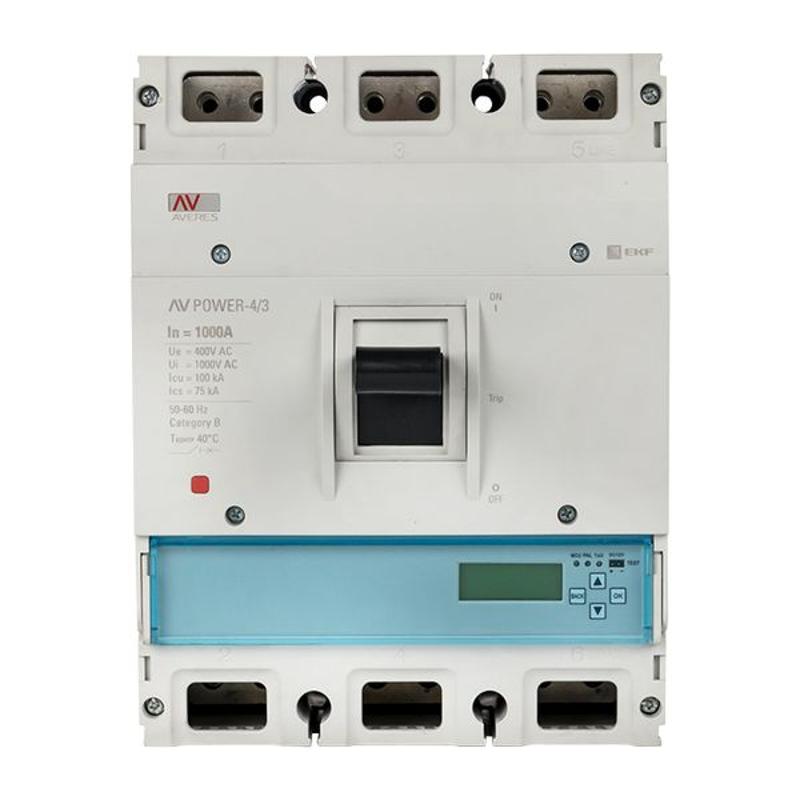 Выключатель автоматический AV POWER-4/3 1000А 100kA ETU6.0 AVERES | mccb-43-1000H-6.0-av | EKF — миниатюра 8
