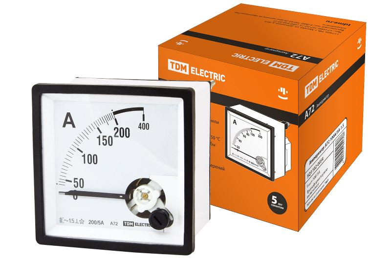 Амперметр А72   200А/5А-1.5  | SQ1102-0057 | TDM — TDM ELECTRIC