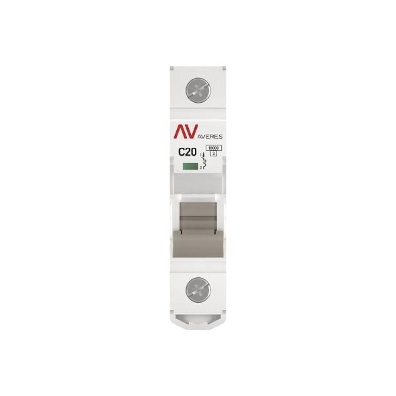 Выключатель автоматический однополюсный AV-10 20А C 10кА AVERES | mcb10-1-20C-av | EKF — миниатюра 5