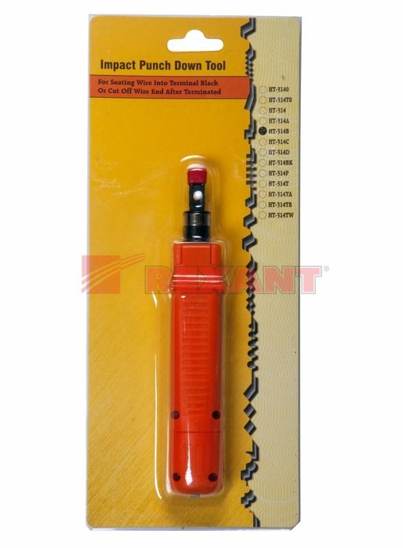 Инструмент для заделки витой пары HT-314B, 110 | 12-4221 | REXANT — миниатюра 2