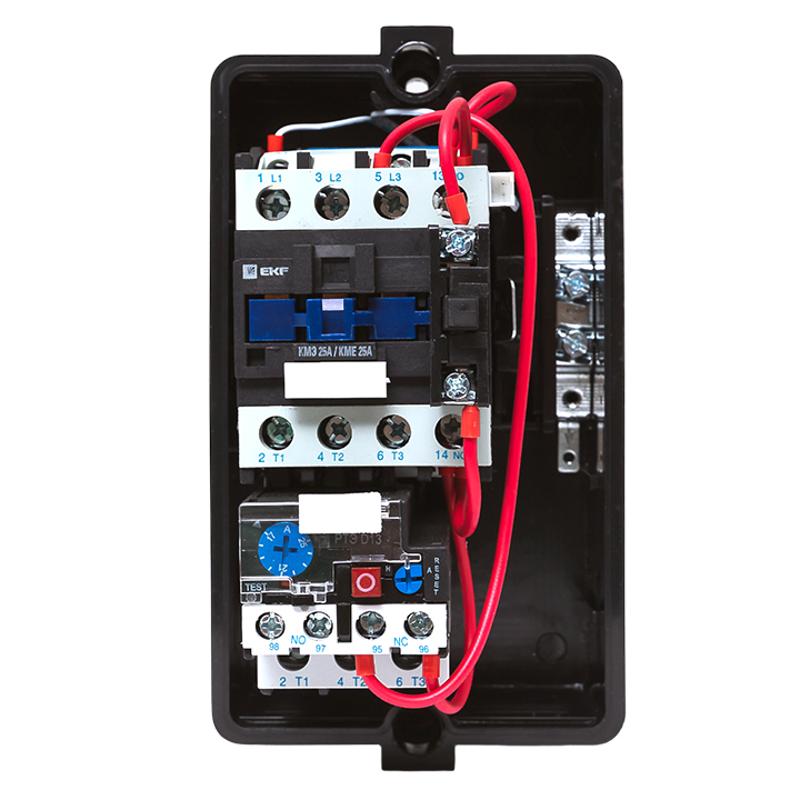 Пускатель в корпусе IP65 КМЭ 25А 230В с РТЭ и индикатором EKF PROxima | ctrp-r-25-230v-led | EKF — миниатюра 6