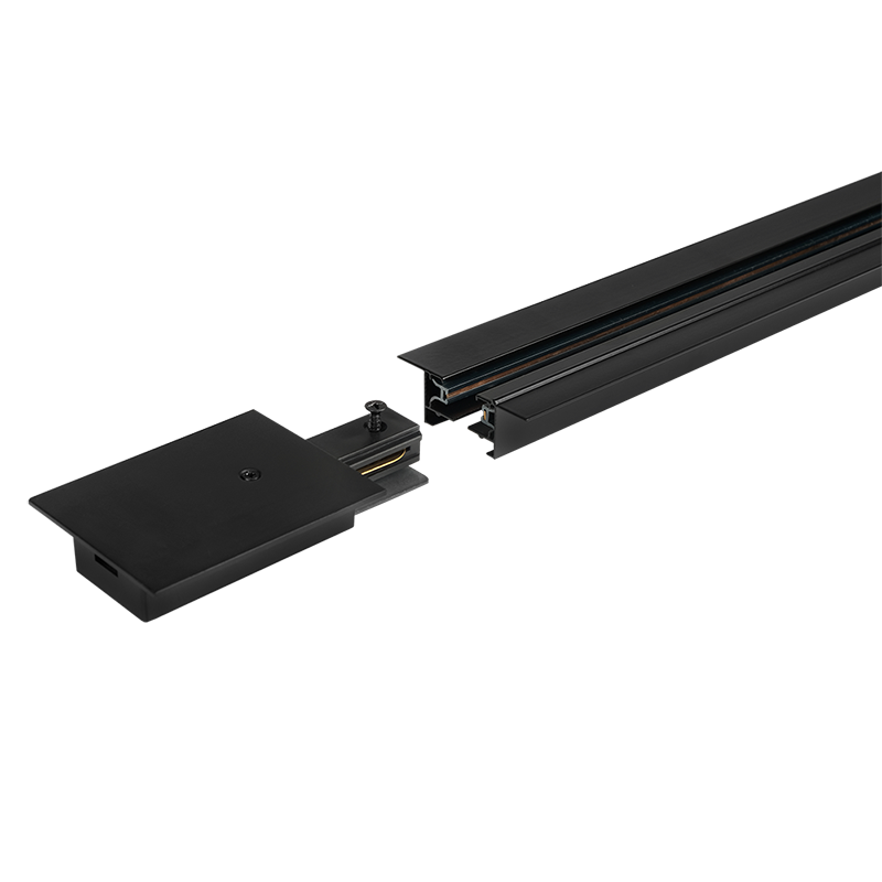 Шинопровод осветительный чёрный 2м (встраиваемый) PTR/R 2M-BL | .5031623 | Jazzway — миниатюра 2