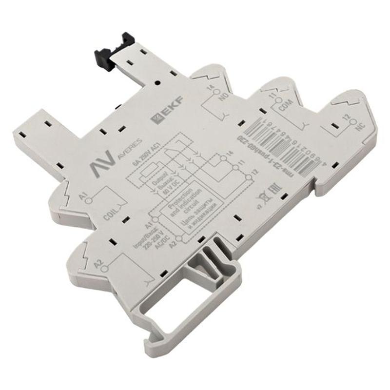 Разъем для реле РM slim 23/1 Push-in 230VАС/60VDC | rms-23-1-push60-230 |  EKF — миниатюра 12