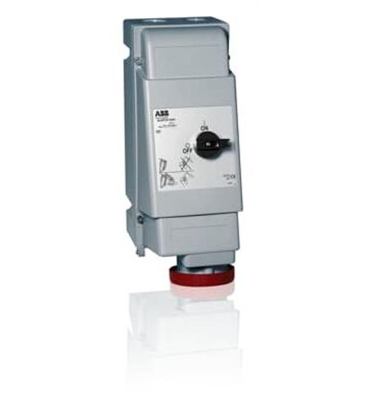 Розетка с механической блокировкой 363MVS11WH,63A,3P+E,IP67,11ч|2CMA162840R1000| ABB — ABB