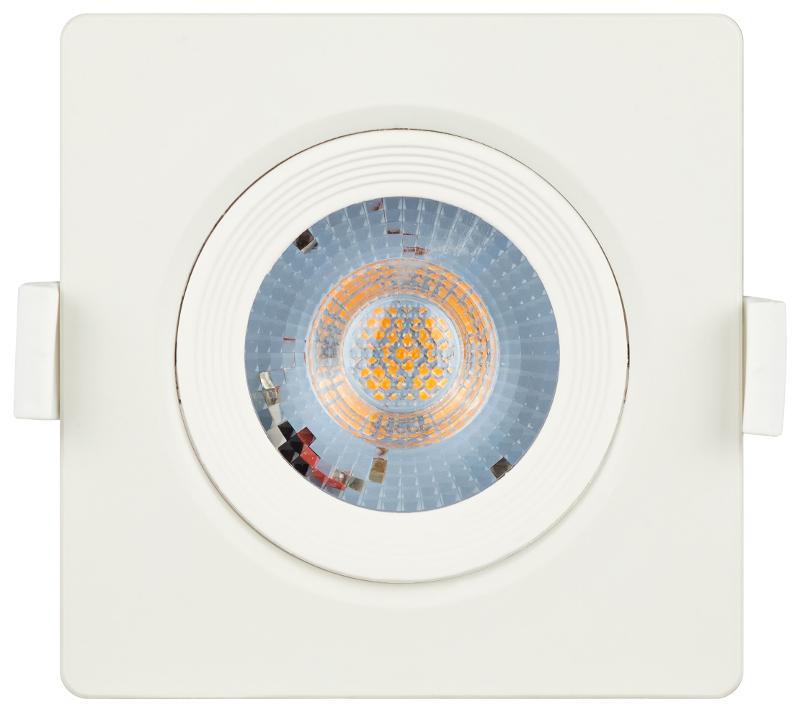 Светильник светодиодный встраиваемый KL LED 21A-5 4K WH LED квадратный поворотн. LED SMD 5W 4000K белый | Б0037035 | ЭРА — миниатюра 5
