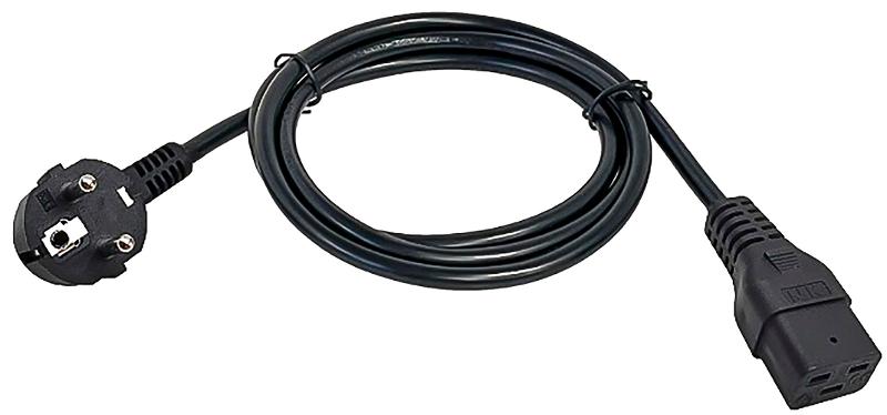 ITK Кабель электропитания PDU 3х1,5 2М C19-Schuko | PC-C19D-2M | ITK — ITK