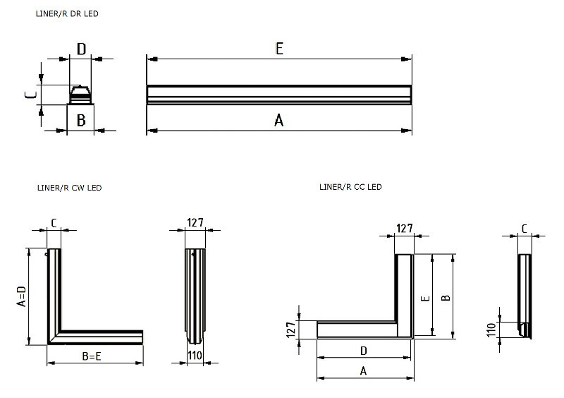 Светильник светодиодный LINER/R DR LED 1200 S HFD 4000K | 1474001300 | Световые Технологии — миниатюра 3