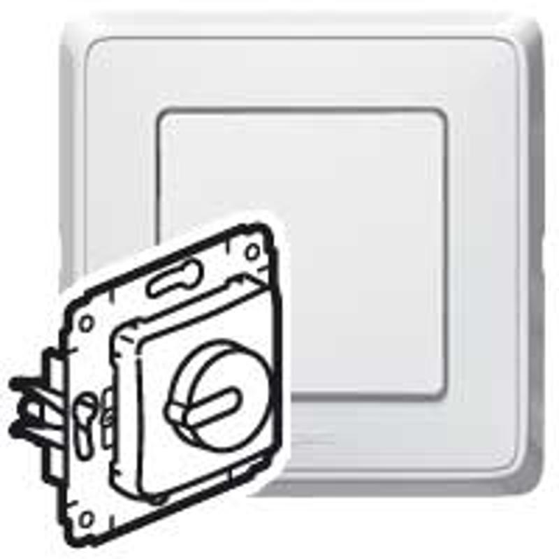Cariva Белый Светорегулятор поворотный 300W для л/н (вкл поворотом) | 773617 | Legrand — Legrand