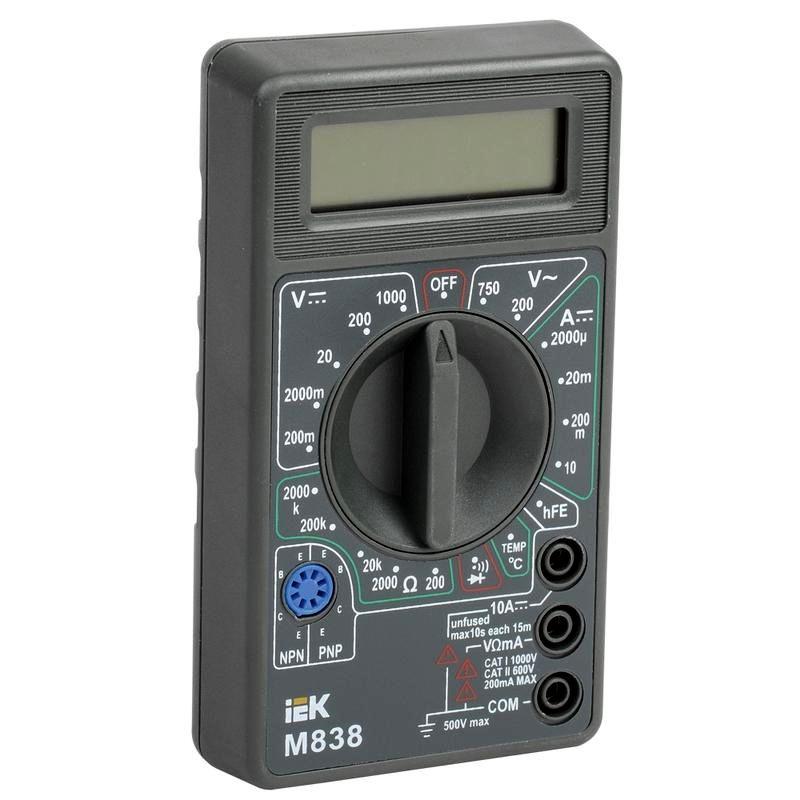 Мультиметр цифровой  Universal M838  | TMD-2S-838 | IEK — миниатюра 3