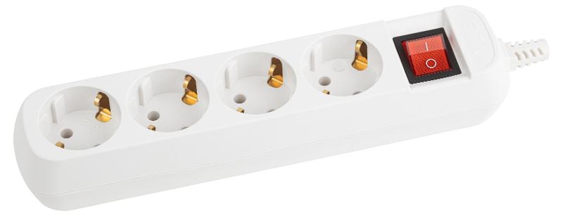 Колодка 4гн KX-4es зазeмл, выкл | Б0028344 | ЭРА — ЭРА (Энергия света)