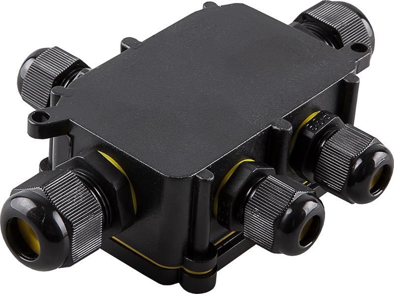 Водонепроницаемая cоединительная коробка LD525, 450V, 140х100х36, черный | 32248 | Feron — Feron
