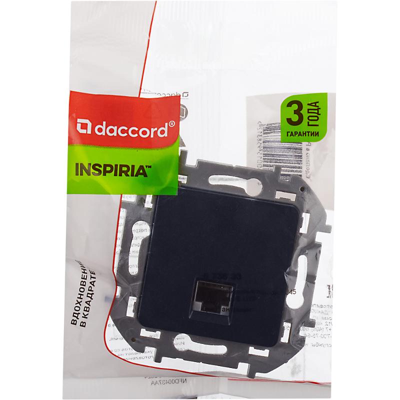 Inspiria Антрацит розетка компьютерная RJ45 С/У категория 6 UTP — миниатюра 8