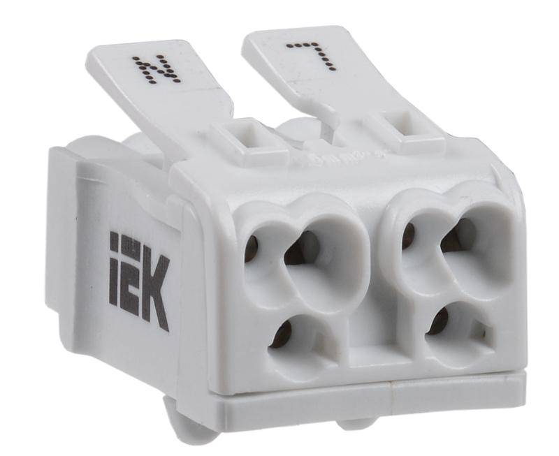 Клемма пружинная соединительная КСПн2-L+N | UKZ-B06-2P-F1-E0-10 | IEK — IEK (ИЭК)
