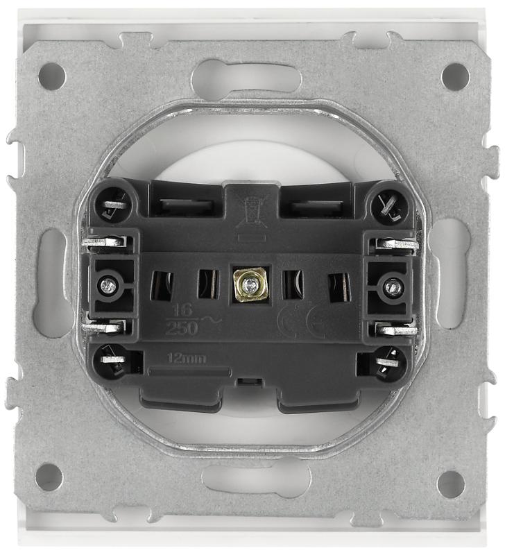 Розетка Arktik 16-2106-08 без заземления 2P 16А-250В белый матовый | Б0071680 | ЭРА — миниатюра 4