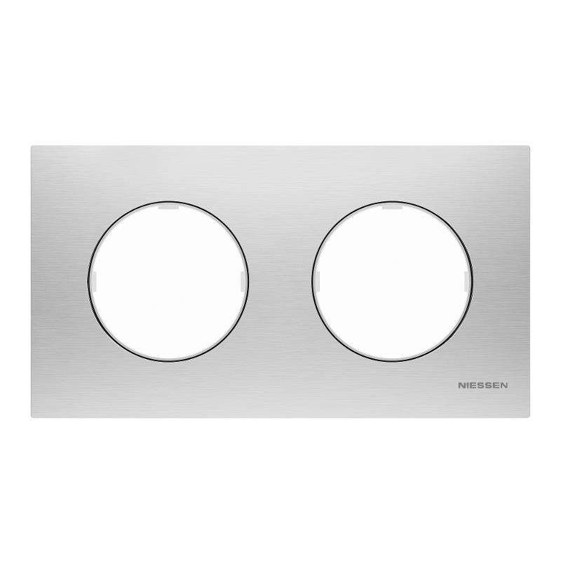 Рамка 2-постовая, серия SKY Moon, цвет нержавеющая сталь|2CLA867200A4001| ABB — ABB