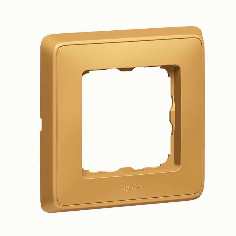 Cariva DIY Рамка 1 пост мат.золото | 695963 | Legrand — Legrand