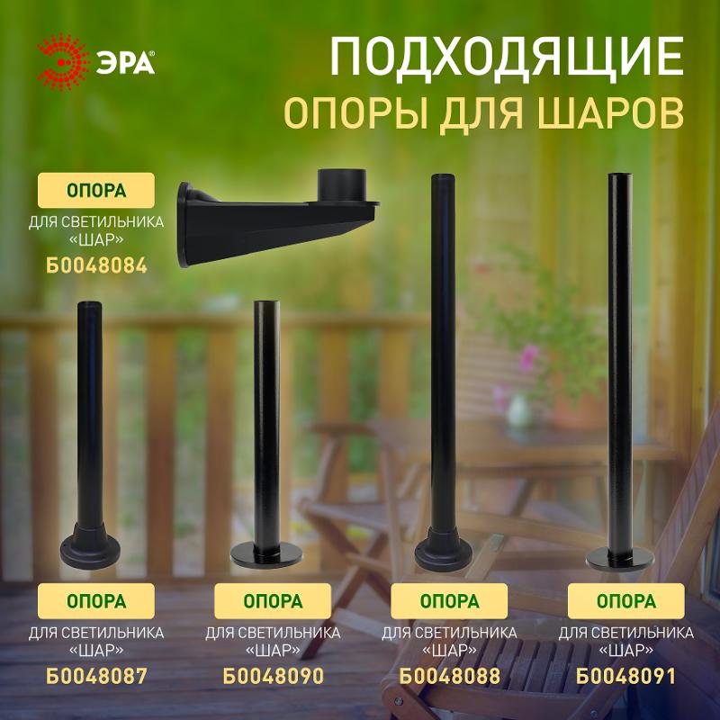 Светильник садово-парковый НТУ 01-60-252 без опоры, шар прозрачный D=250 mm | Б0048048 | ЭРА — миниатюра 3