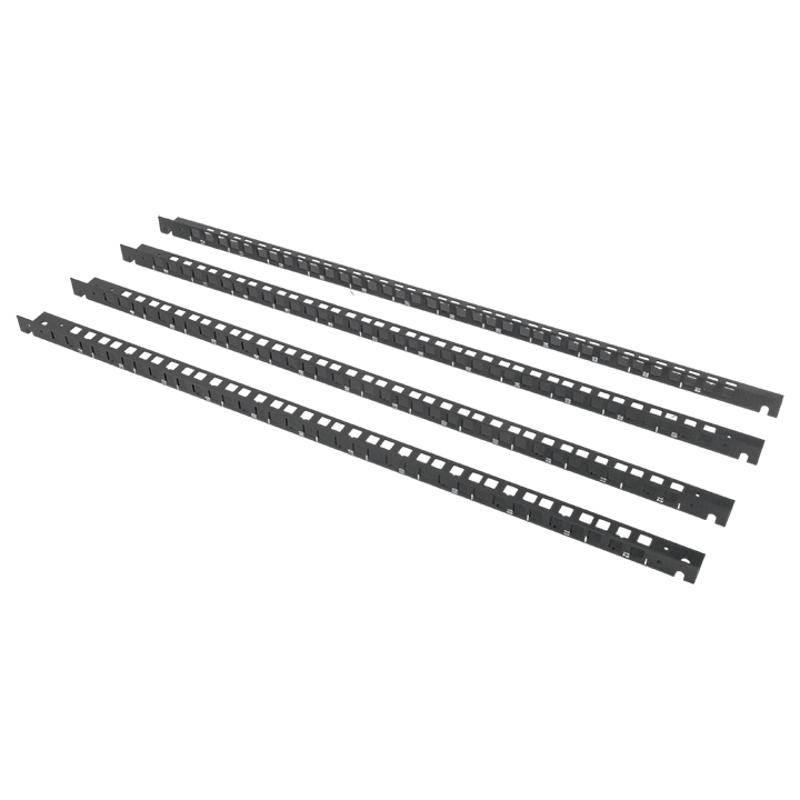 Шкаф настенный 19" TERACOM PRO 12U 600х450 мм дверь стеклянная с замком-ручкой чёрный | TRP-WLL-1264-40B | EKF — миниатюра 17