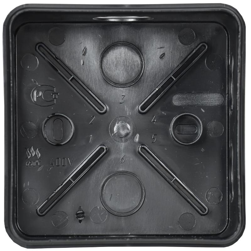 Коробка расп. КМ41255 100х100х50мм IP44 6 вв. черная | UKO21-100-100-050-K02-44 | IEK — миниатюра 4