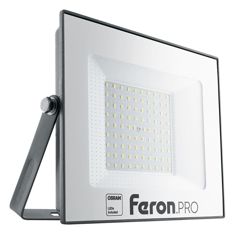 Прожектор светодиодный 100W 6400K IP65 AC175-265V/50Hz, черный, LL-1000 | 41541 | FERON — Feron