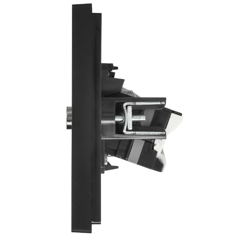 FORTE&PIANO Розетка двойная TV+RJ45 кат.5E FP136 черный | FP-AK20-1-K02 | IEK — миниатюра 4