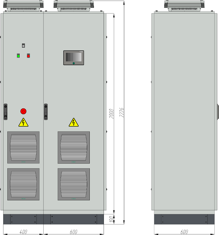 Шкаф управления SEC13ST6MAUT0400 / ПЧ STV900 CABINET 3Ф 400В 132/160 кВт — миниатюра 2