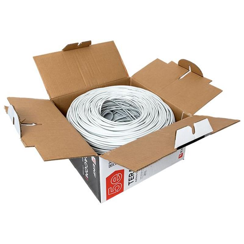 Кабель витая пара TERACOM PRO Cat.5E F/UTP 4 пары solid 24AWG цвет серый упак. 305м | TRP-5EFTP-04PVC-GY-IN3 | EKF — миниатюра 12