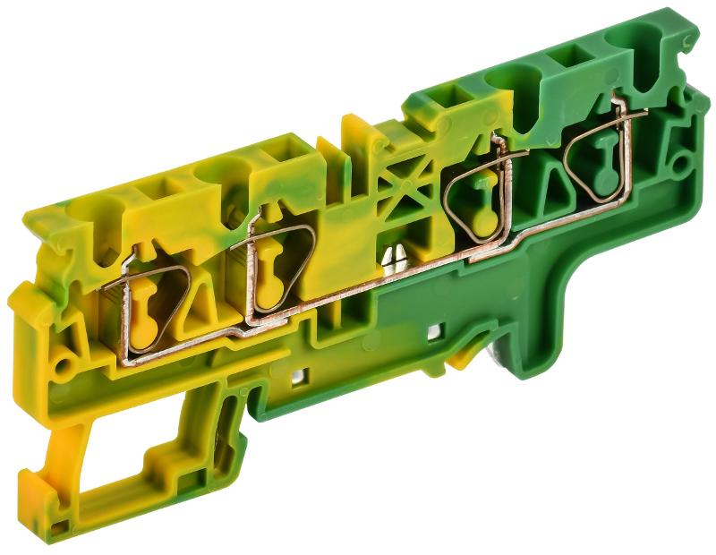 ARMAFIX Клемма пруж. CX4-4 PE 4мм2 4-конт. зазем. | AF-CT41-00-4-K52-004 | IEK — миниатюра 1