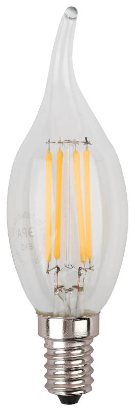 Лампа светодиодная F-LED BXS-7W-840-E14 (филамент, свеча на ветру, 7Вт, нейтр, E14) | Б0027945 | ЭРА — миниатюра 4
