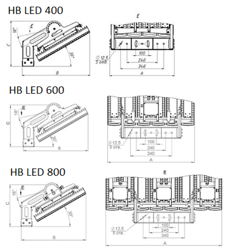 Светильник светодиодный промышленный HB LED 800 D60 5000K | 1224001740 | Световые Технологии — миниатюра 2