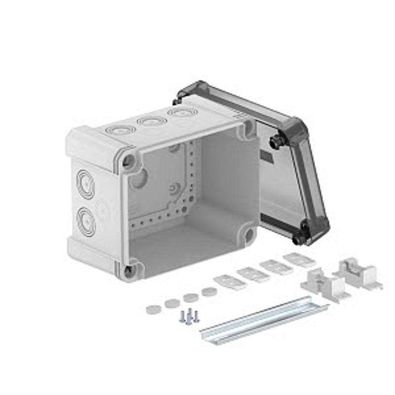 Распределительная коробка X10, IP 67, 191х151х126 мм, с прозрачной крышкой и DIN-рейкой | 2005096 | OBO Bettermann — миниатюра 2