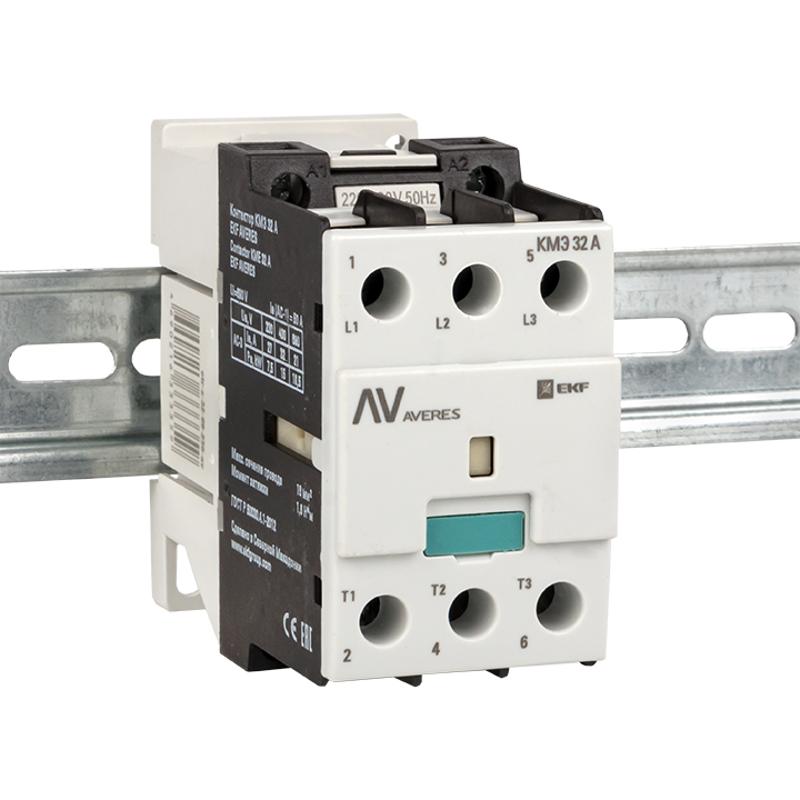 Контактор КМЭ 32А 400В АС EKF AVERES | ctr-s-32-00-400-av | EKF — миниатюра 3