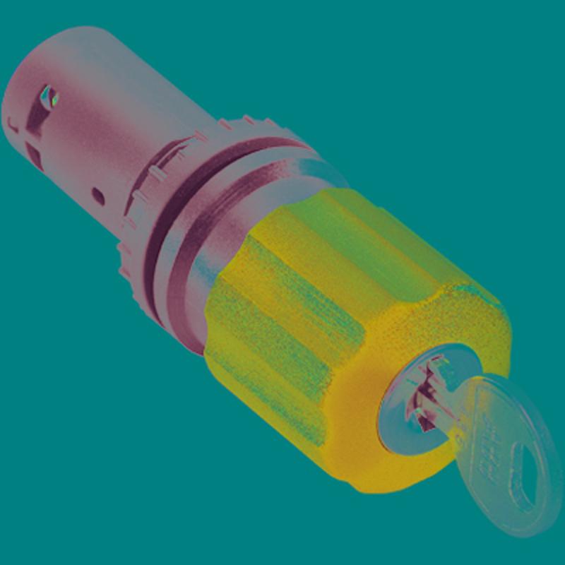 Кнопка CE3K1-10R-11 аварийного останова с фиксацией 1НО1НЗ отпус кание ключом 30мм | 1SFA619502R1071 | ABB — ABB