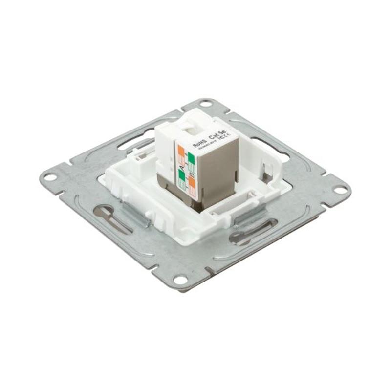 Механизм розетки RJ45 (cat5), шампань Эпика  |UP1-SOC-RJ45-5| EKF — миниатюра 10