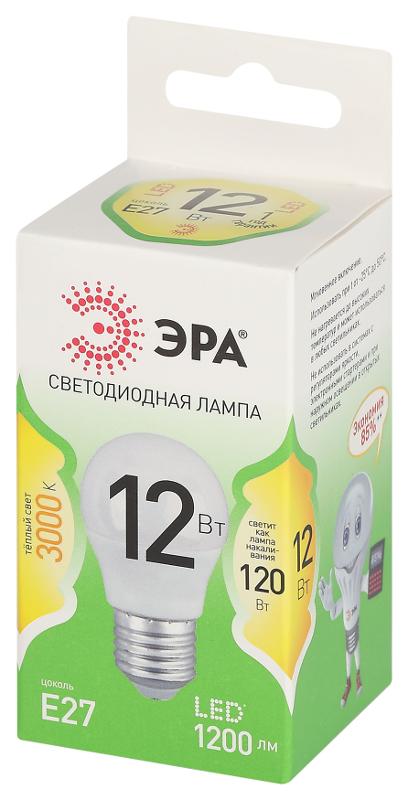 Лампа светодиодная  GREEN LINE LED P45-12W-830-E27 GL E27 12 Вт шар теплый свет | Б0067015 | ЭРА — миниатюра 5
