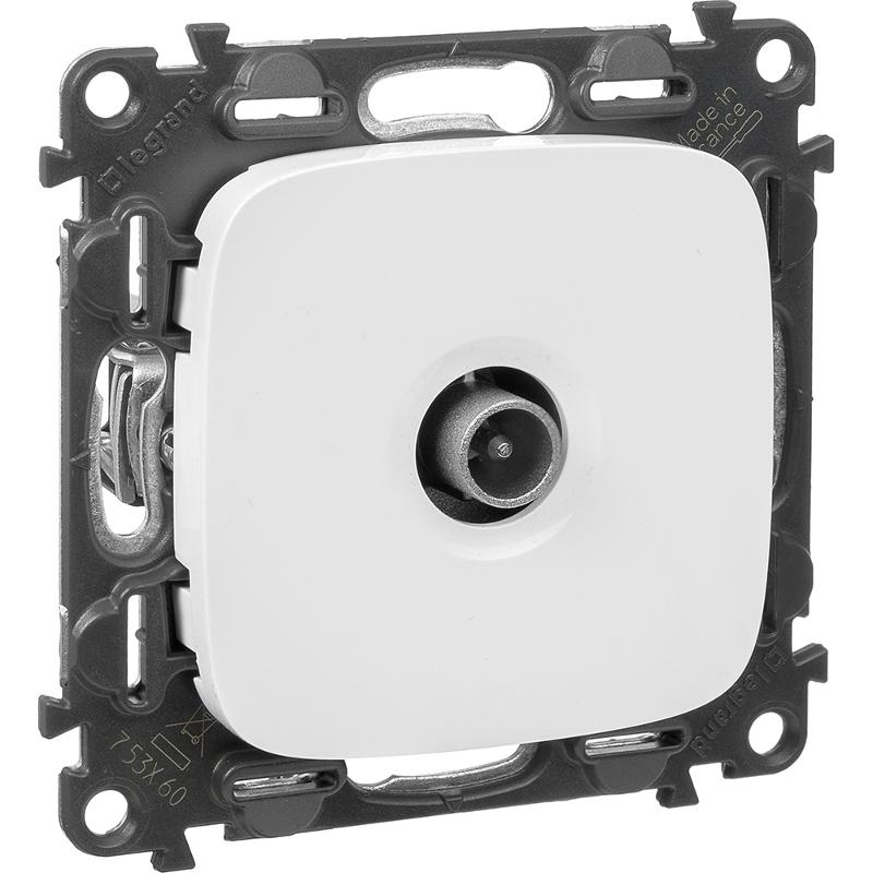 Valena ALLURE DIY Белый Розетка TV оконечная, 10 дБ, 0-862 МГц — миниатюра 5