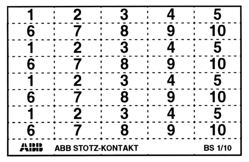 Маркер к. 4х1-10 BS1/10 | GHS2001946R0003 | ABB — ABB