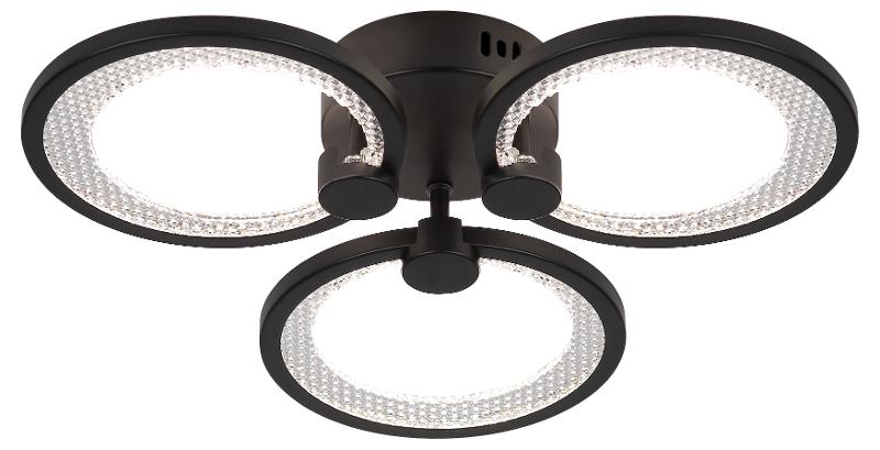 Светильник потолочный светодиодный  Модерн Odry CLL-1-46-RC BK с ДУ 46W 3000-6500К черный | Б0069750 | ЭРА — миниатюра 1