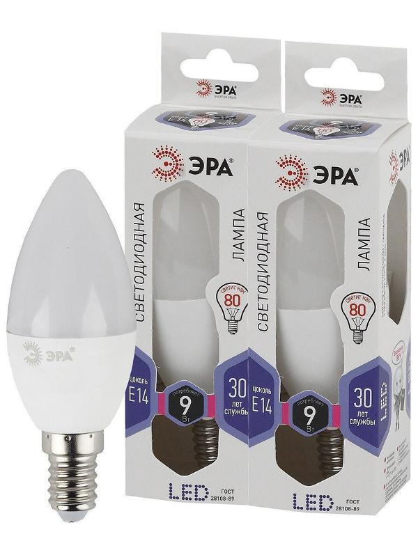 Лампа светодиодная LED 9Вт Е14 6000К smd B35-9W-860-E14 | Б0031403 | ЭРА — миниатюра 4