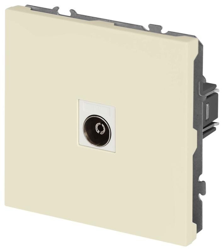 Розетка Galaxy 15-3101-02 TV одиночная IP20 слоновая кость | Б0070717 | ЭРА — миниатюра 3