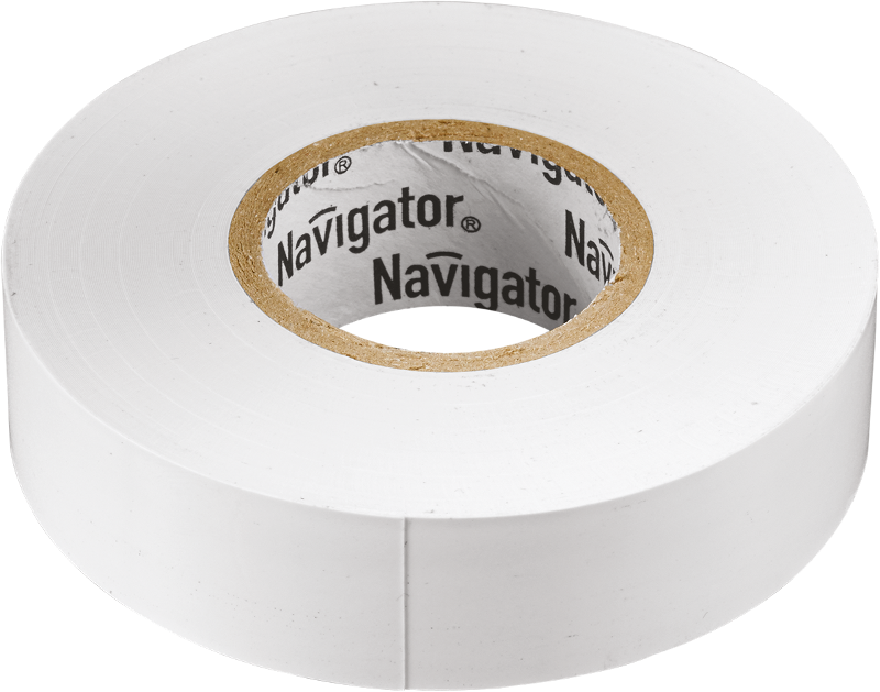Изолента NIT-B15-20/WH белая | 71102  | Navigator — Navigator