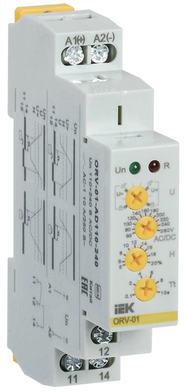 Реле напряжения ORV. 1ф 110-240 В AC/DC | ORV-01-AD110-240 | IEK — IEK (ИЭК)