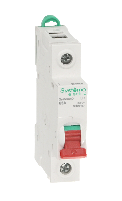 Systeme9 Выключатель нагрузки (ВН) 1P 63A 230В | S9S40163 | SE — миниатюра 6