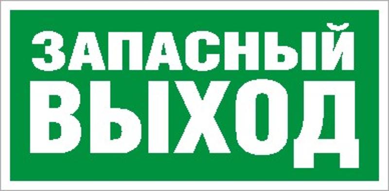 Пиктограмма (Пластина) Запасный Выход (335*165) для LYRA | 2502000180 | Световые Технологии — фото 1 | Sento