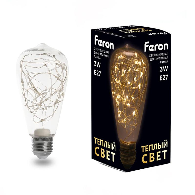 LB-380 (3W) 230V E27 2700K для белт лайта ST64 |41674 |Feron — миниатюра 1