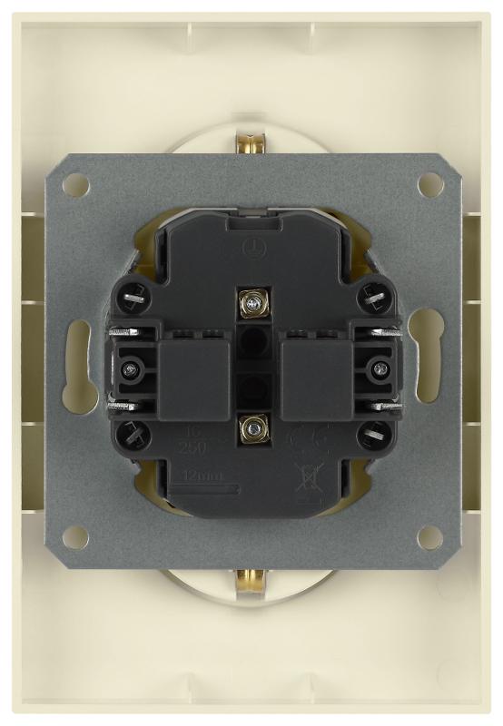 Розетка Arktik 16-2107-02 без заземления двойная 2X2P 16А-250В слоновая кость | Б0071682 | ЭРА — миниатюра 4