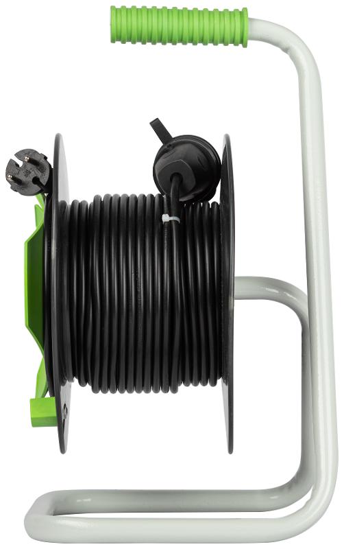 Удлинитель силовой ЭРА GREEN LINE GAZ-2x1-20m Greenline на катушке пластик 1 розетка без заземления 20м ПВС 2x1мм2  | Б0065120 | ЭРА — миниатюра 2
