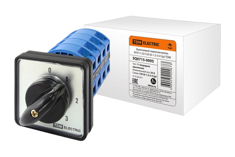 Кулачковый переключатель КПУ11-25/125 (0-1-2-3-4 2р) | SQ0715-0095 | TDM — TDM ELECTRIC