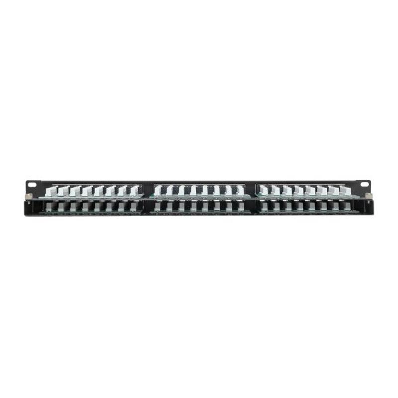 Патч-панель высокой плотности TERACOM PRO 19'' Cat.5E 1U неэкранированная UTP 48 портов RJ-45 Dual IDC с органайзером | TRP-PPNL-5EUTP-C1U48 | EKF — миниатюра 3
